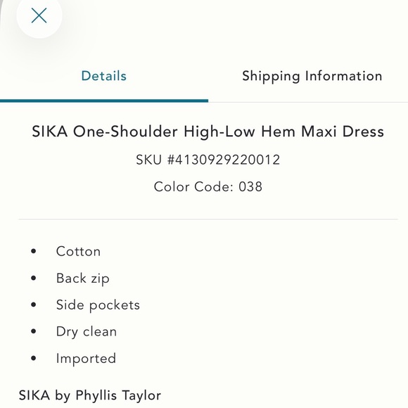 Sika One-Shoulder Green Patterned Ruffle Maxi Dress - Picture 6 of 6